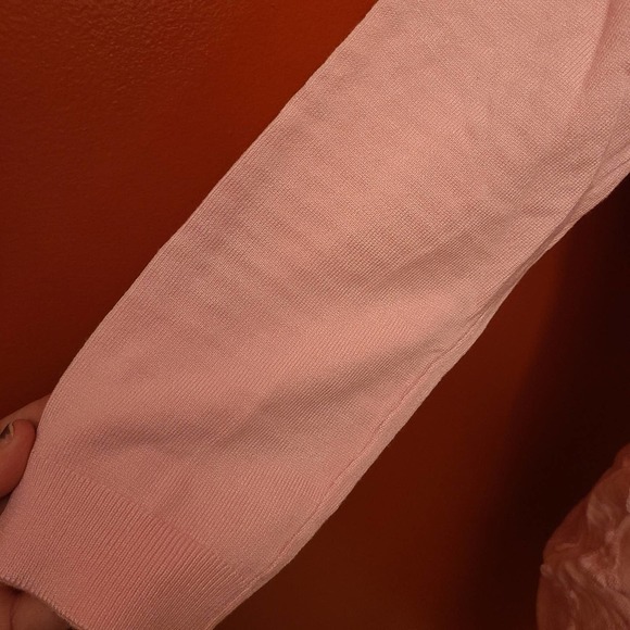 Laura Scott Pink Sweater Textured Size Small - Picture 2 of 5